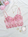 1960s Floral Embroidered Bow Underwire Lingerie — 