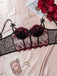 This 1960s Floral Embroidered Bow Underwire Linger
