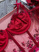 1960s Floral Embroidered Bow Underwire Lingerie — 