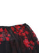 1960s French Tea Floral Off-Shoulder Bodycon Dress - vintage dress, retro fashion