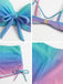 1960s Gradient Lace-Up Trunks Bikini Set - vintage fashion, retro style