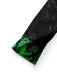 Green & Black 1960s Shimmer Velvet Notched Collar Pajama Set - vintage fashion, retro style, classic black