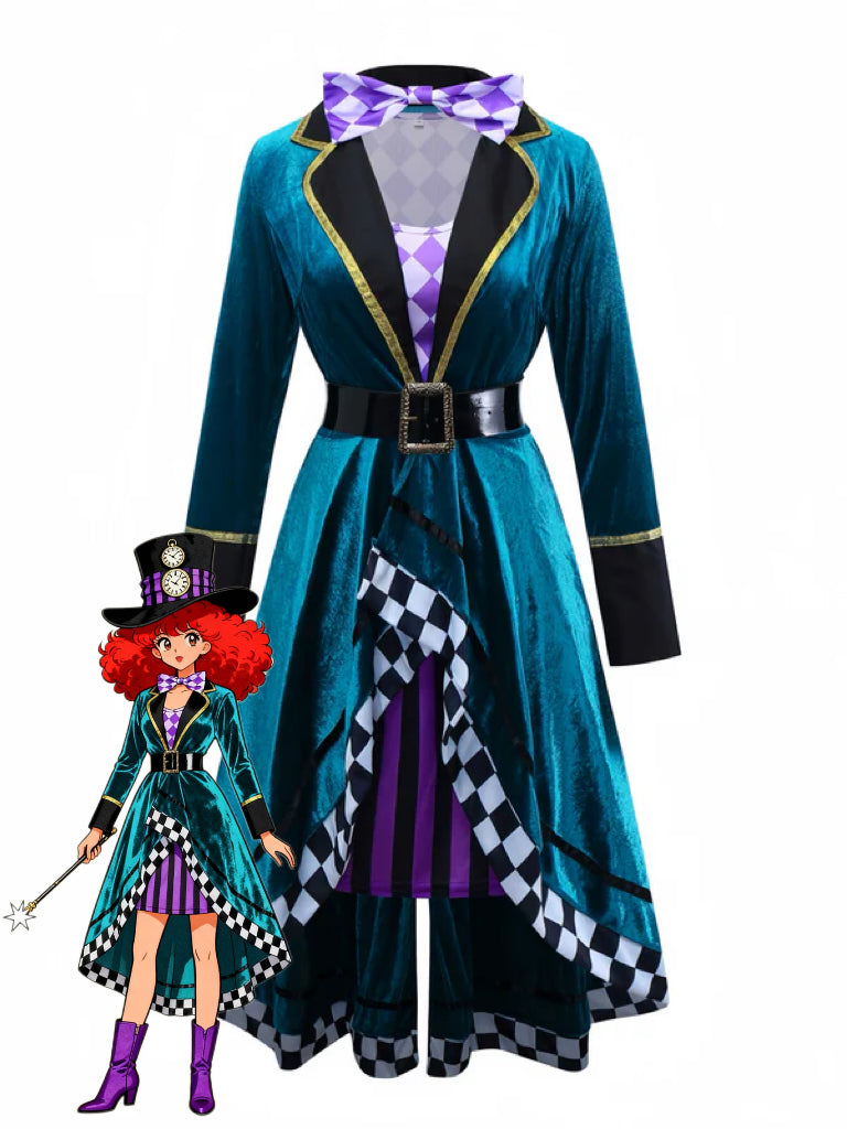 slim fit dress slacks Mad Hatter Dress – Wild Lilies main image 1