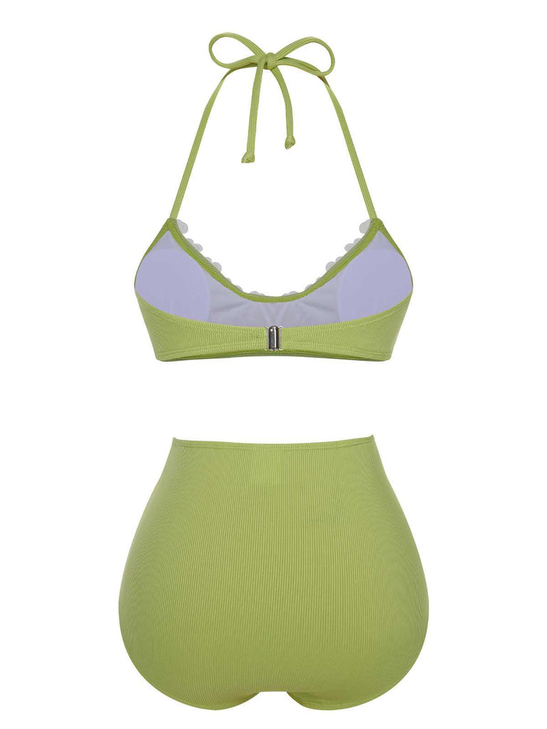 1960s Halter Knit Daisy Swimsuit — because 1960s glamour never goes out of style