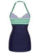 1960s Halter Strips Buttoned One-Piece Swimsuit — because 1960s glamour never goes out of style