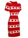 1960s Heart Short Sleeved Knitted Dress: where 1960s romance meets her modern spirit