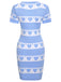 1960s Heart Short Sleeved Knitted Dress — the kind of 1960s dress that makes strangers smile