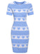 1960s Heart Short Sleeved Knitted Dress — a 1960s silhouette that turns sidewalks into runways