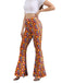 1960s High Waist Floral Flare Pants: 1960s power dressing, reimagined