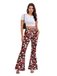 1960s High Waist Floral Flare Pants, vintage fashion, retro style - perfect for women who love vintage and retro fashion