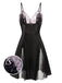 She slips into this 1960s Lace Spaghetti Straps Satin Nightgown and suddenly it's a 1960s daydream