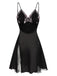 1960s Lace Spaghetti Straps Satin Nightgown, vintage fashion, retro style - perfect for women who love vintage and retro fashion