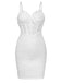 1960s Lace Suspender Corset Bodycon Dress - vintage dress, retro fashion