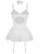 1960s Lace Trimmed Corset Bodysuit Set - vintage fashion, retro style