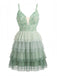 1960s layered tulle cake dress front view with vintage tiered skirt