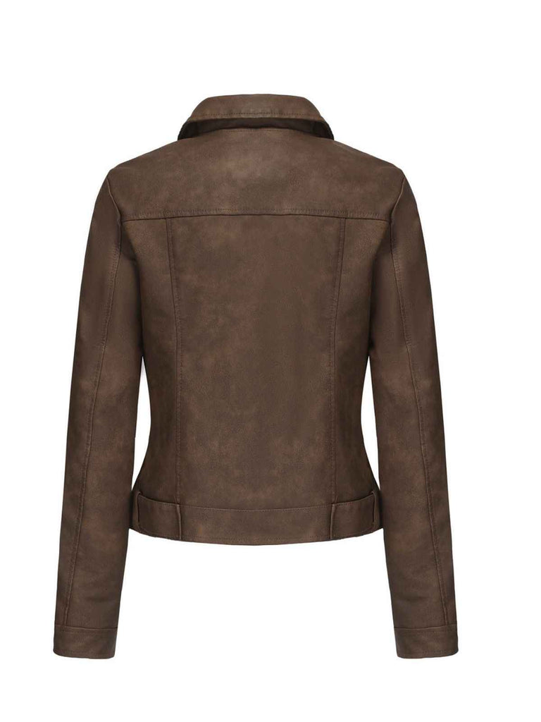 1960s Leather Multi-Zip Moto Jacket - vintage fashion, retro style