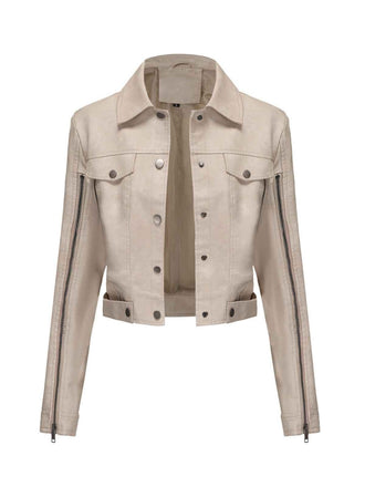 1960s Leather Multi-Zip Moto Jacket - vintage fashion, retro style