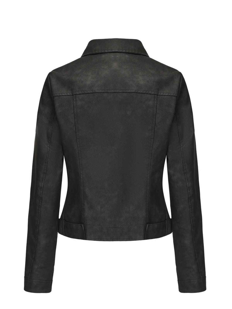 1960s Leather Multi-Zip Moto Jacket - vintage fashion, retro style