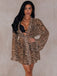1960s Leopard Beach Lace-Up Cover-Up - vintage fashion, retro style