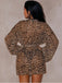 1960s Leopard Beach Lace-Up Cover-Up - vintage fashion, retro style