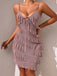 1960s Chain Pearl Ruffled Spaghetti Strap Nightgown - vintage nightgown, retro sleepwear