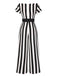 1960s Off-Shoulder Wide Stripe Jumpsuit, vintage romper, retro jumpsuit - perfect for women who love vintage and retro fashion