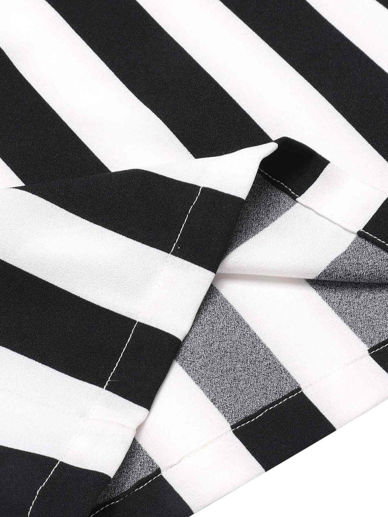 1960s Off-Shoulder Wide Stripe Jumpsuit, vintage romper, retro jumpsuit - perfect for women who love vintage and retro fashion