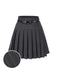 She sways in this Dark 1960s Pinstripes Belted Pleated Skirt and it's pure 1960s magic