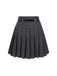 Dark 1960s Pinstripes Belted Pleated Skirt — because 1960s glamour deserves an encore