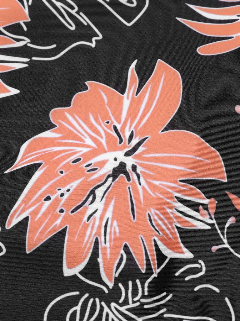 1960s Print Spaghetti Strap Swimsuit — because 1960s glamour never goes out of style