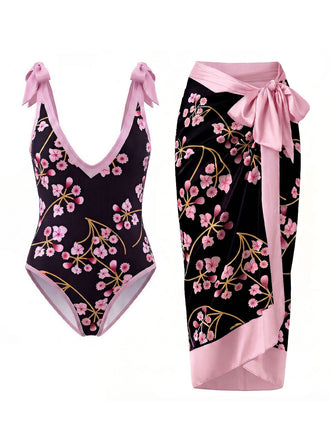 [Pre-Sale] 1960s Print Tie One Piece Tankini