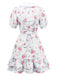 1960s Puff Sleeve Chelsea Collar Mini Dress - vintage dress, retro fashion