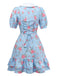 1960s Puff Sleeve Chelsea Collar Mini Dress - vintage dress, retro fashion