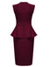 1960s Round Neck Patchwork Wrap Sleeveless Dress: where 1960s romance meets her modern spirit