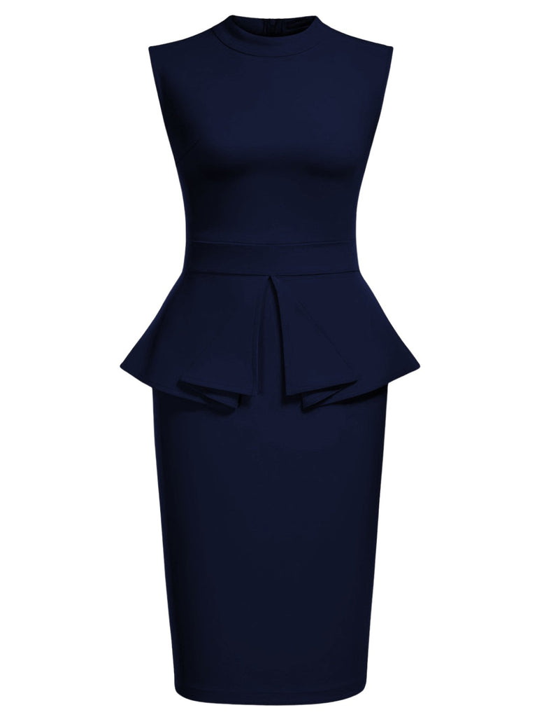 This 1960s Round Neck Patchwork Wrap Sleeveless Dress wraps her in 1960s elegance, one twirl at a time
