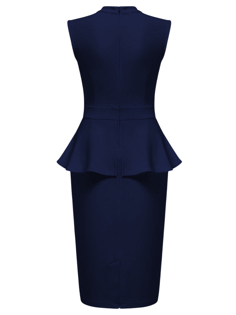 1960s Round Neck Patchwork Wrap Sleeveless Dress — the kind of 1960s dress that makes strangers smile