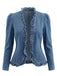 1960s Ruffle Denim Vintage Classic Top 5
