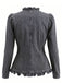 1960s Ruffle Denim Vintage Classic Top 2