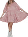 1960s Sequin Tiered Babydoll Dress - vintage dress, retro fashion, elegant red