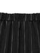 2PCS Black 1960s Pinstripe Pencil Skirt Sleeveless Suit - vintage skirt, retro style, classic black