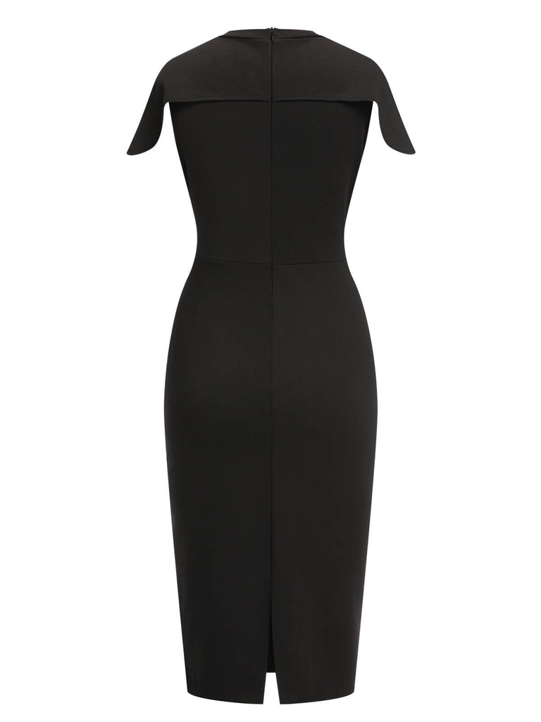 1960s Solid Cap Sleeved Pencil Dress, vintage dress, retro fashion - perfect for women who love vintage and retro fashion