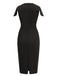1960s Solid Cap Sleeved Pencil Dress, vintage dress, retro fashion - perfect for women who love vintage and retro fashion
