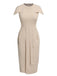 1960s Solid Cap Sleeved Pencil Dress, vintage dress, retro fashion - perfect for women who love vintage and retro fashion