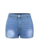 1960s Solid Colored Denim Shorts, vintage fashion, retro style - perfect for women who love vintage and retro fashion