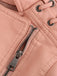 She throws on this 1960s Solid Faux Leather Motorcycle Jacket and the city feels like 1960s Paris