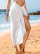 This 1960s Solid Fringed Hem Cotton Cover-Up whispers 1960s secrets to those who notice