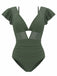 1960s Solid Mesh Plunge Bikini Set & Cover-Up - vintage fashion, retro style