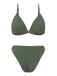 1960s Solid Mesh Plunge Bikini Set & Cover-Up - vintage fashion, retro style
