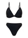 1960s Solid Mesh Plunge Bikini Set & Cover-Up - vintage fashion, retro style
