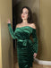 1960s Solid Off-Shoulder Velvet Dress: where 1960s romance meets her modern spirit
